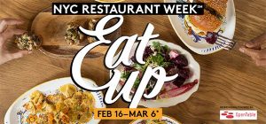 O NYC Restaurant Week Winter 2015 será realizado durante o período de 16 de fevereiro a 06 de março