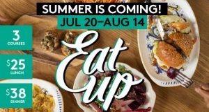A Summer Restaurant Week será realizada durante o período de 20 de julho a 14 de agosto de 2015