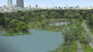 A reconstrução de Harlem Meer e Lasker Rink começa nesta primavera americana