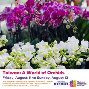 Taiwan: A World of Orchids está chegando ao Jardim Botânico de Queens