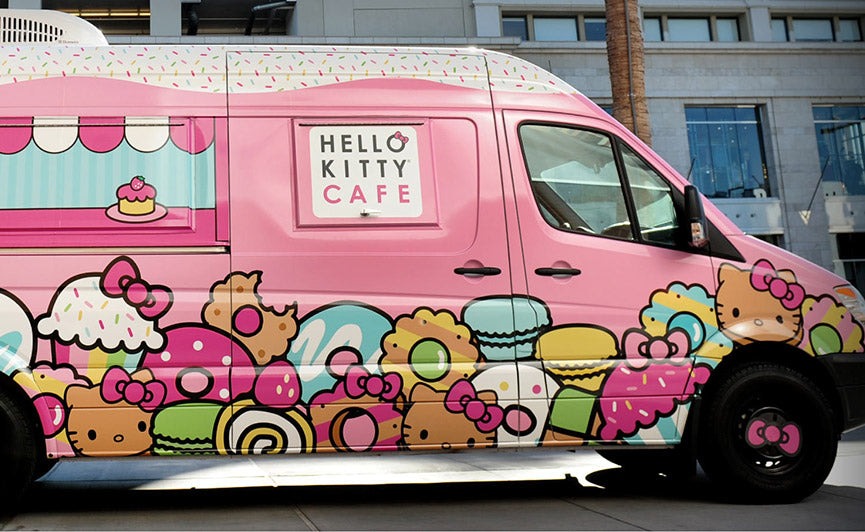hello kitty cafe trucks