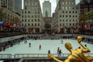 The Rink no Rockefeller Center: o encanto do inverno em Nova Iorque