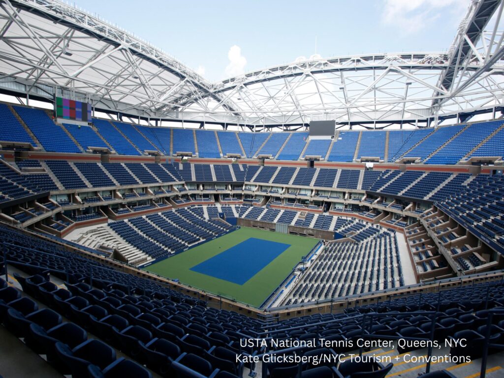 USTA National Tennis Center em Queens, NYC: onde acontece o US Open — Foto: Kate Glicksberg / NYC Tourism + Conventions